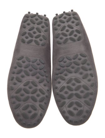 Salvatore Ferragamo Gancini Logo Suede Loafers