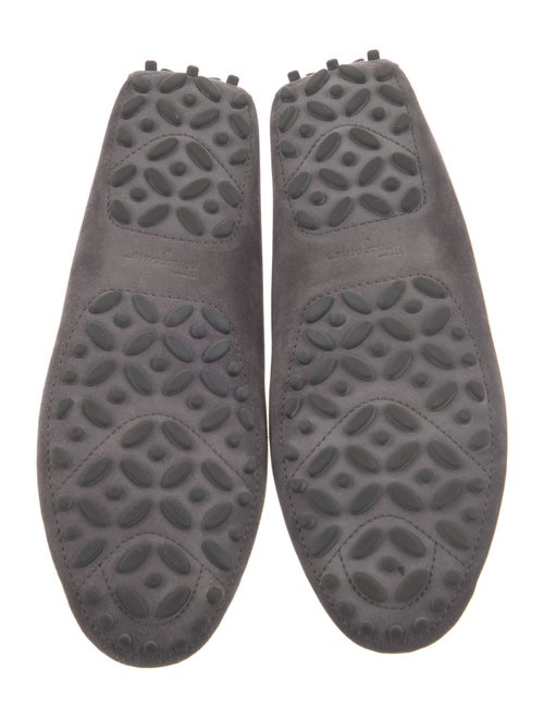 Salvatore Ferragamo Gancini Logo Suede Loafers