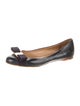 Salvatore Ferragamo Vara Bow Accent Patent Leather Ballet Flats