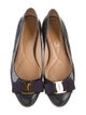Salvatore Ferragamo Vara Bow Accent Patent Leather Ballet Flats