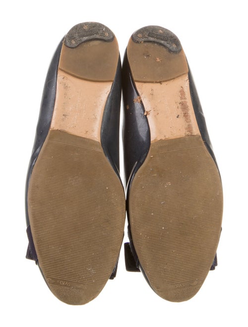 Salvatore Ferragamo Vara Bow Accent Patent Leather Ballet Flats