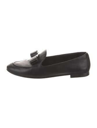Salvatore Ferragamo Vara Bow Accent Leather Loafers