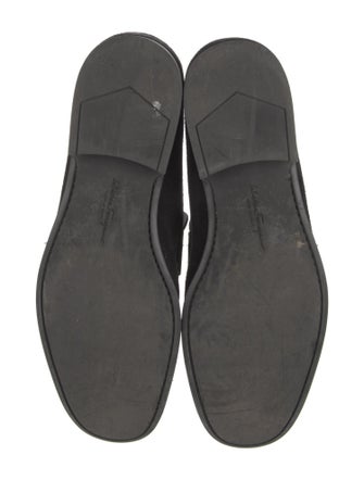 Salvatore Ferragamo Gancini Logo Suede Loafers