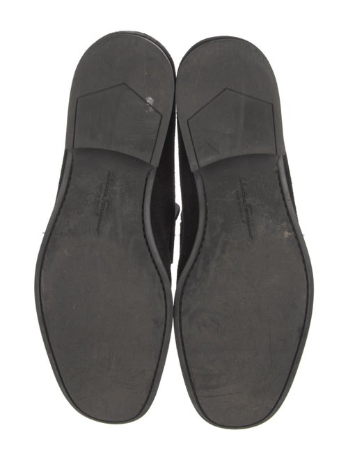 Salvatore Ferragamo Gancini Logo Suede Loafers