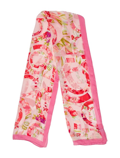 Salvatore Ferragamo Silk Floral Print Scarf