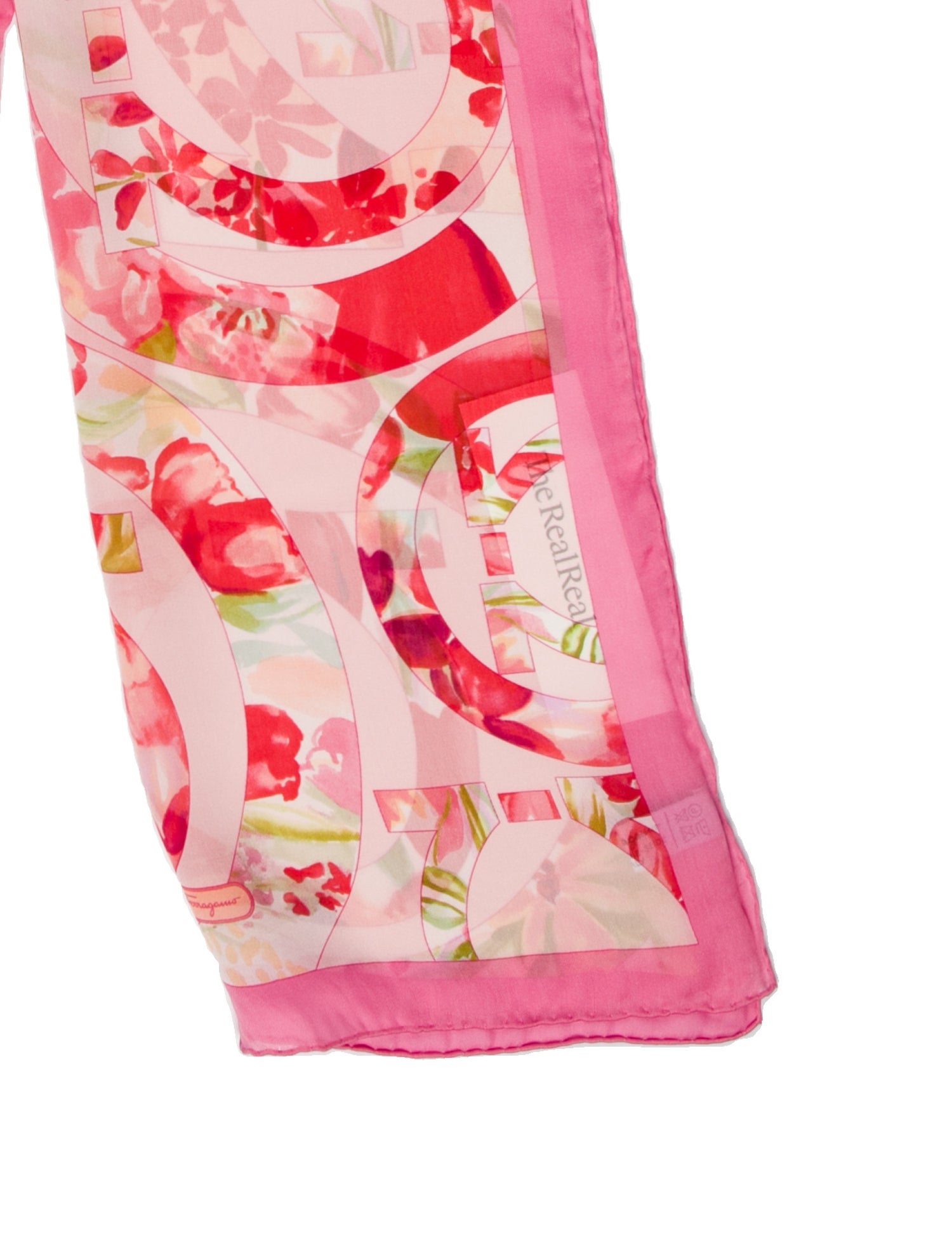 Salvatore Ferragamo Silk Floral Print Scarf