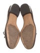 Salvatore Ferragamo Leather Bow Accents Ballet Flats
