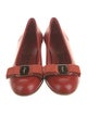 Salvatore Ferragamo Vara Bow Accent Leather Flats