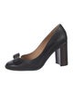 Salvatore Ferragamo Vara Bow Accent Leather Pumps