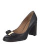 Salvatore Ferragamo Vara Bow Accent Leather Pumps
