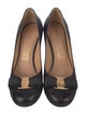 Salvatore Ferragamo Vara Bow Accent Leather Pumps