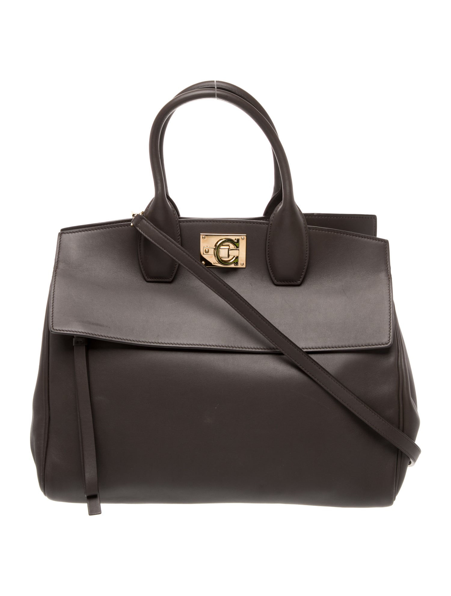 Salvatore Ferragamo Leather Top Handle Bag