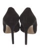 Salvatore Ferragamo Suede Bow Accents Pumps