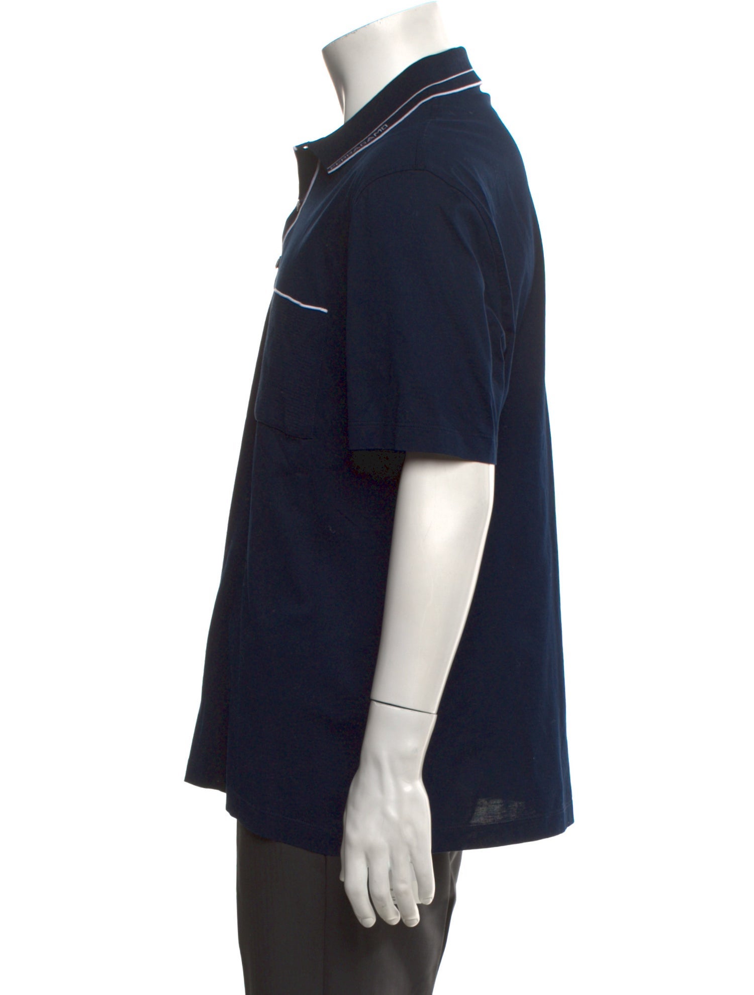 Salvatore Ferragamo Collar Short Sleeve Polo Shirt