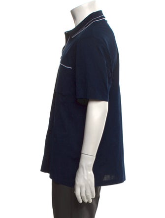 Salvatore Ferragamo Collar Short Sleeve Polo Shirt