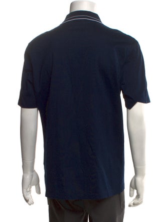 Salvatore Ferragamo Collar Short Sleeve Polo Shirt