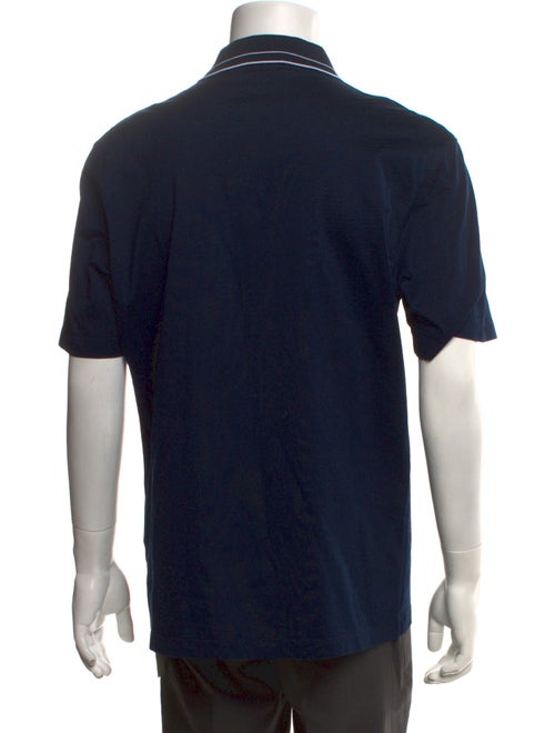 Salvatore Ferragamo Collar Short Sleeve Polo Shirt