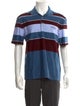 Salvatore Ferragamo Striped Collar Polo Shirt