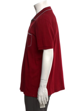 Salvatore Ferragamo Collar Short Sleeve Polo Shirt