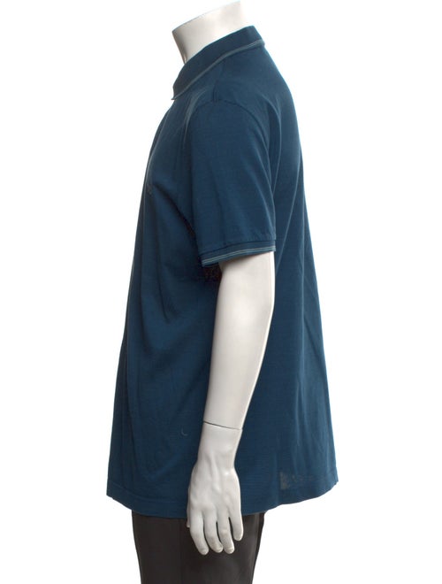 Salvatore Ferragamo Collar Short Sleeve Polo Shirt