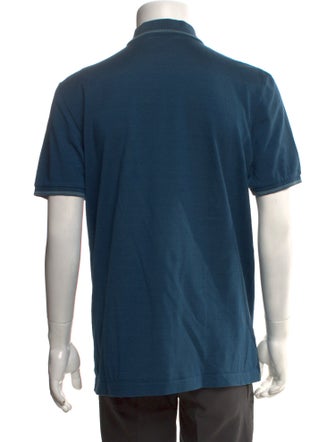 Salvatore Ferragamo Collar Short Sleeve Polo Shirt