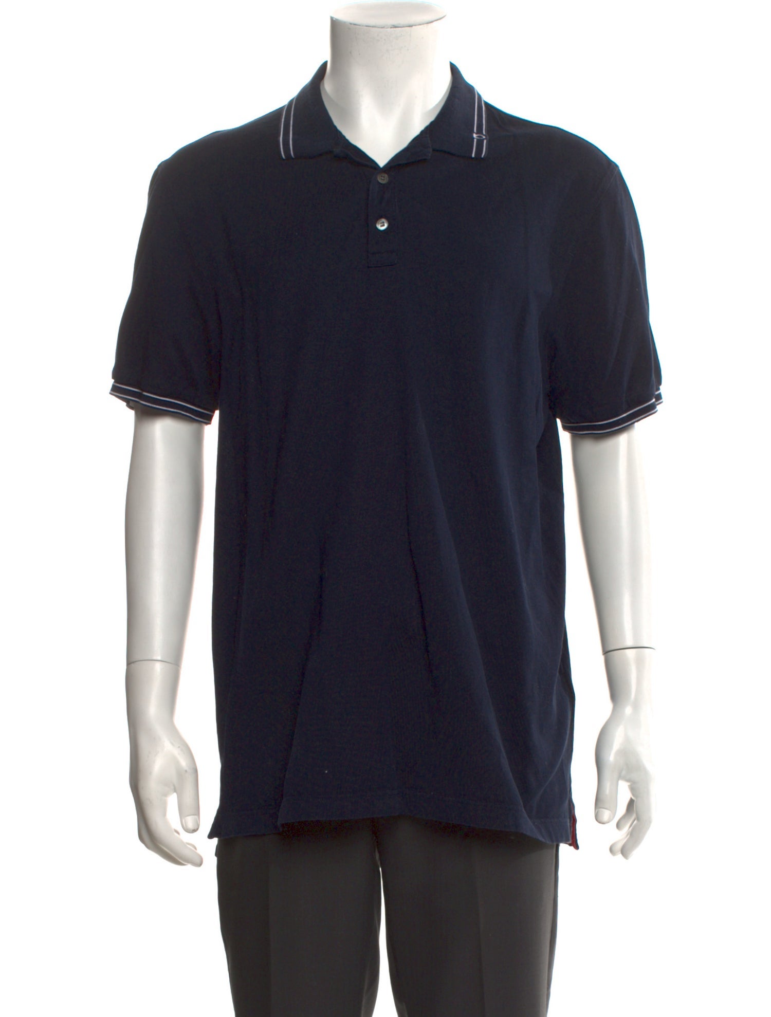 Salvatore Ferragamo Collar Short Sleeve Polo Shirt