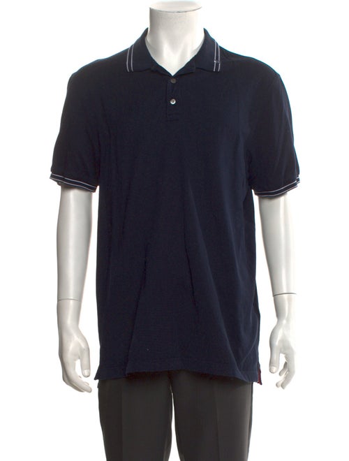 Salvatore Ferragamo Collar Short Sleeve Polo Shirt