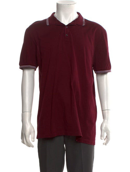 Salvatore Ferragamo Collar Short Sleeve Polo Shirt