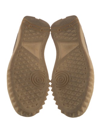 Salvatore Ferragamo Wool Plaid Print Sneakers