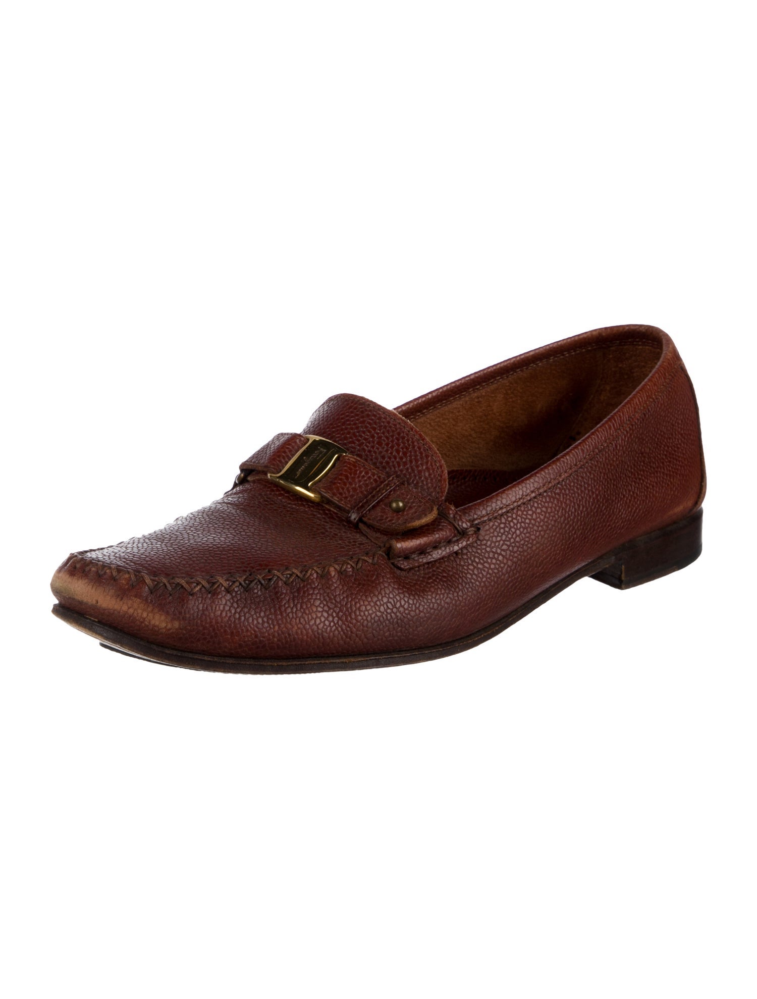 Salvatore Ferragamo Leather Dress Loafers