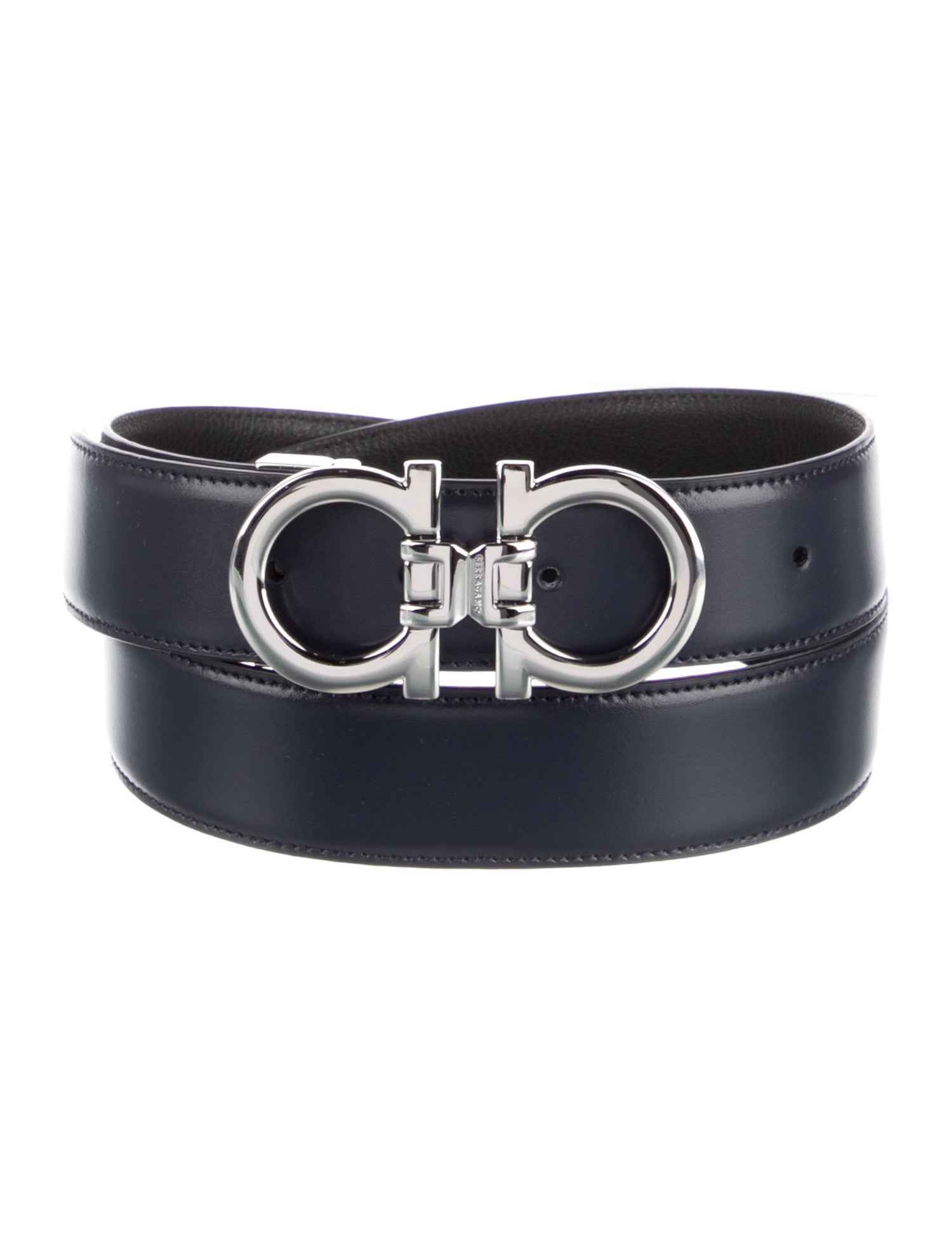 Salvatore Ferragamo Leather Belt Kit w/ Tags