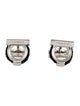 Salvatore Ferragamo Leather Cufflinks