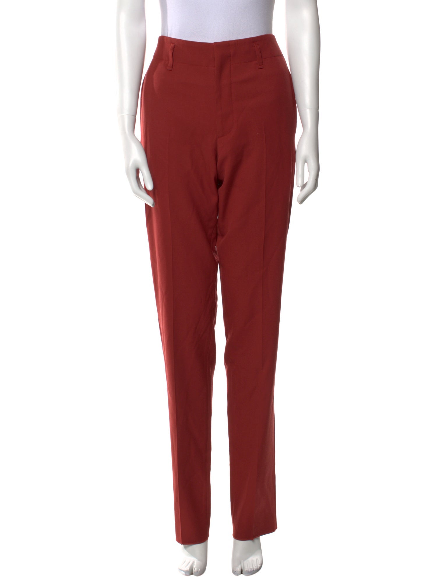 Salvatore Ferragamo Wool Straight Leg Pants