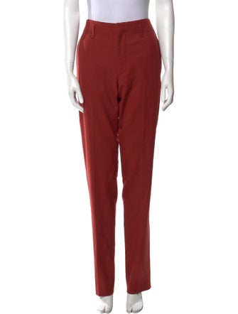 Salvatore Ferragamo Wool Straight Leg Pants