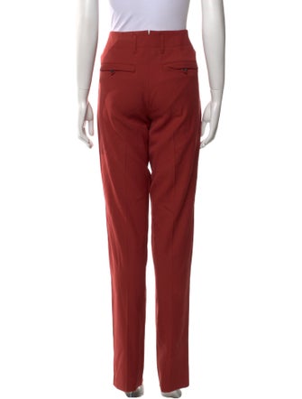 Salvatore Ferragamo Wool Straight Leg Pants