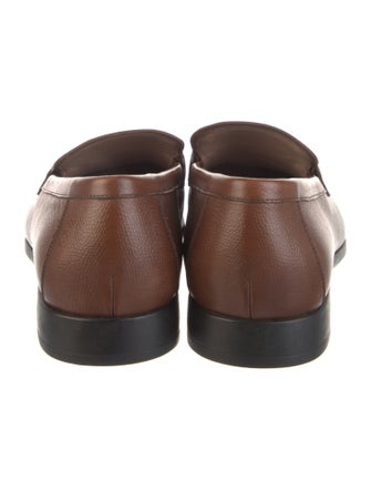 Salvatore Ferragamo Gancini Logo Leather Loafers