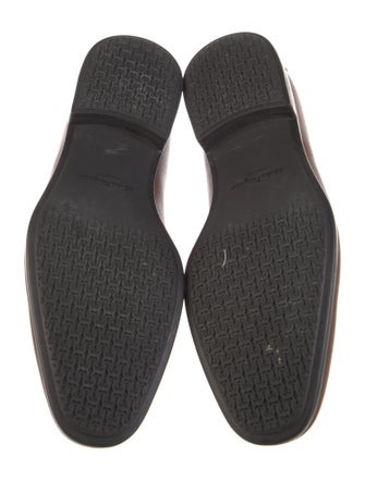 Salvatore Ferragamo Gancini Logo Leather Loafers