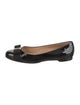 Salvatore Ferragamo Vara Bow Accent Patent Leather Ballet Flats