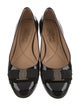Salvatore Ferragamo Vara Bow Accent Patent Leather Ballet Flats