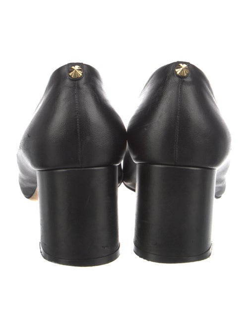 Salvatore Ferragamo Leather Studded Accents Pumps