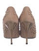 Salvatore Ferragamo Suede Sequin Embellishments Pumps