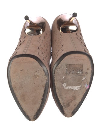 Salvatore Ferragamo Suede Sequin Embellishments Pumps