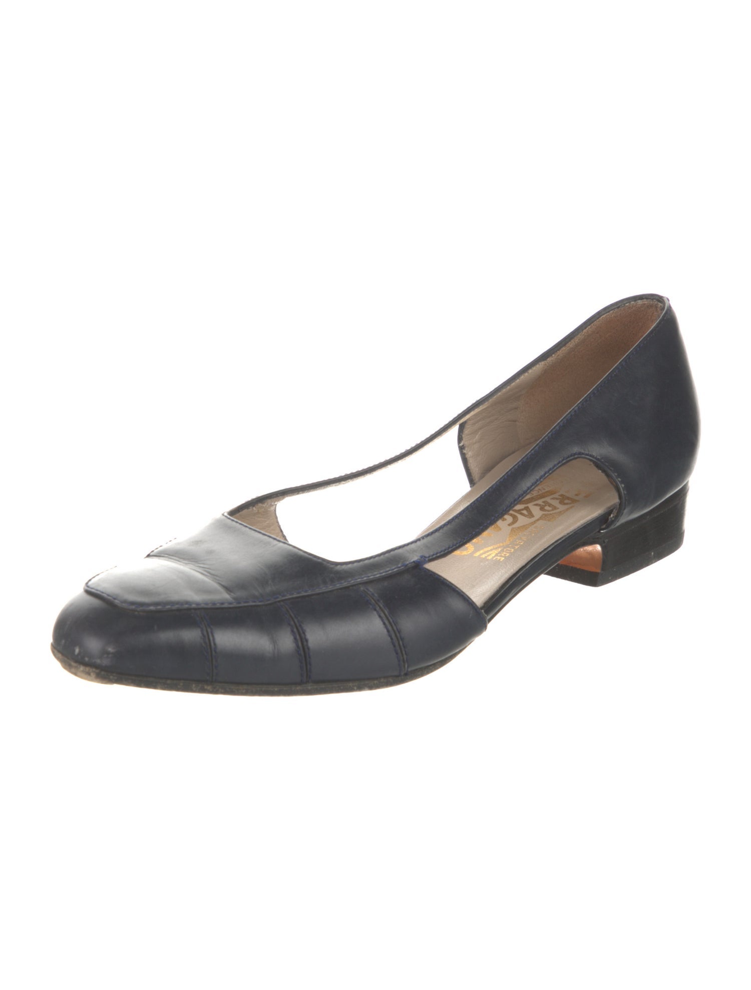Salvatore Ferragamo Leather Flats