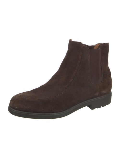 Salvatore Ferragamo Suede Chelsea Boots