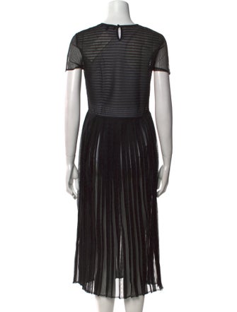 Salvatore Ferragamo Striped Long Dress