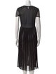 Salvatore Ferragamo Striped Long Dress