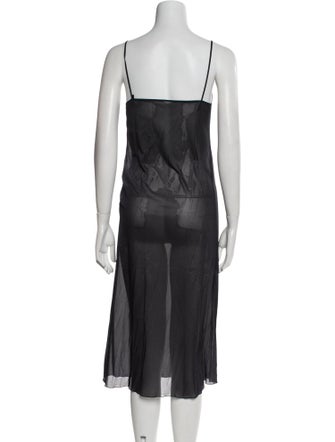Salvatore Ferragamo Silk Midi Length Dress
