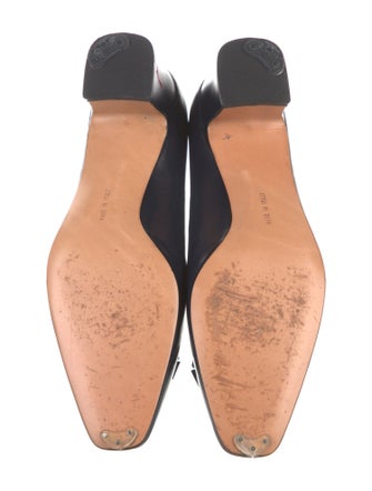 Salvatore Ferragamo Leather Bow Accents Pumps