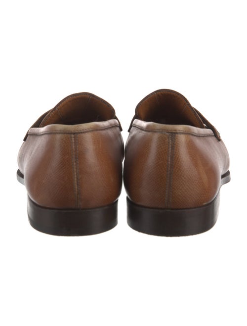 Salvatore Ferragamo Gancini Logo Leather Monk Straps