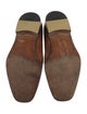 Salvatore Ferragamo Gancini Logo Leather Monk Straps